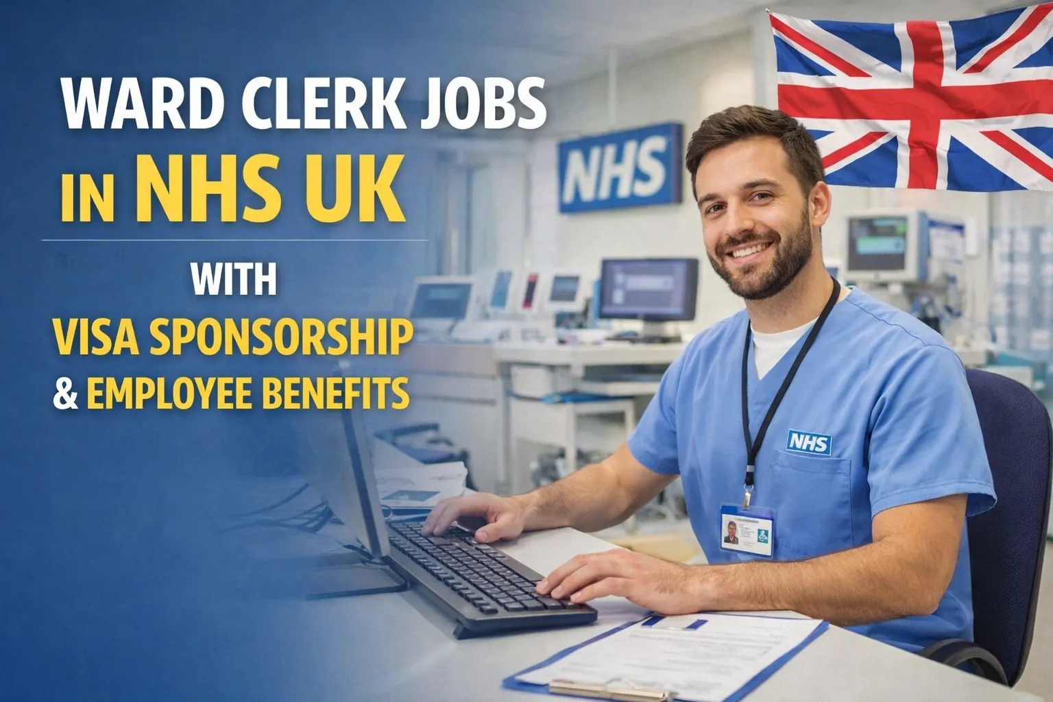 Ward Clerk Jobs in NHS UK 2026 With Visa Sponsorship and Employee Benefits