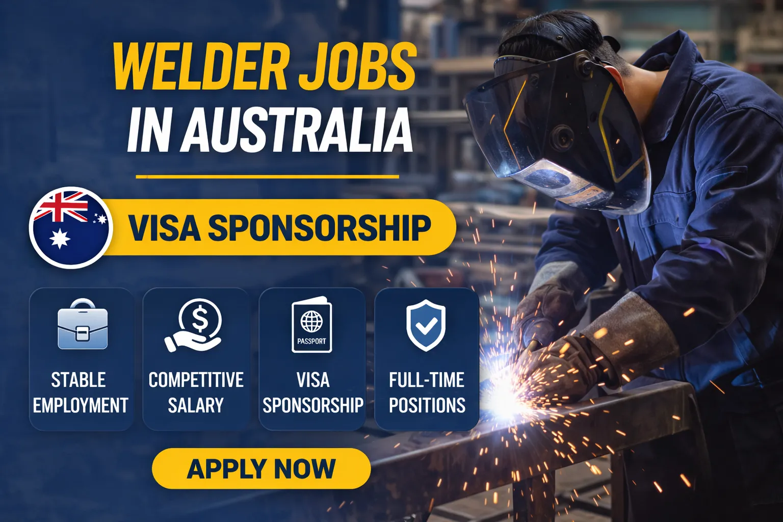Welder Jobs in Australia with Visa Sponsorship