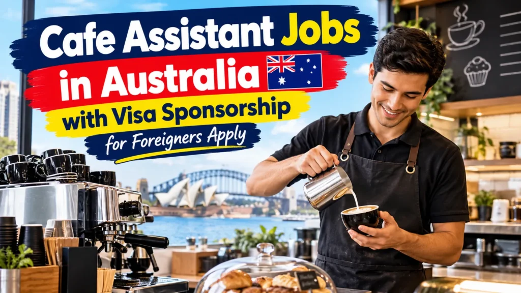 Cafe Assistant Jobs in Australia with Visa Sponsorship for Foreigners Apply.