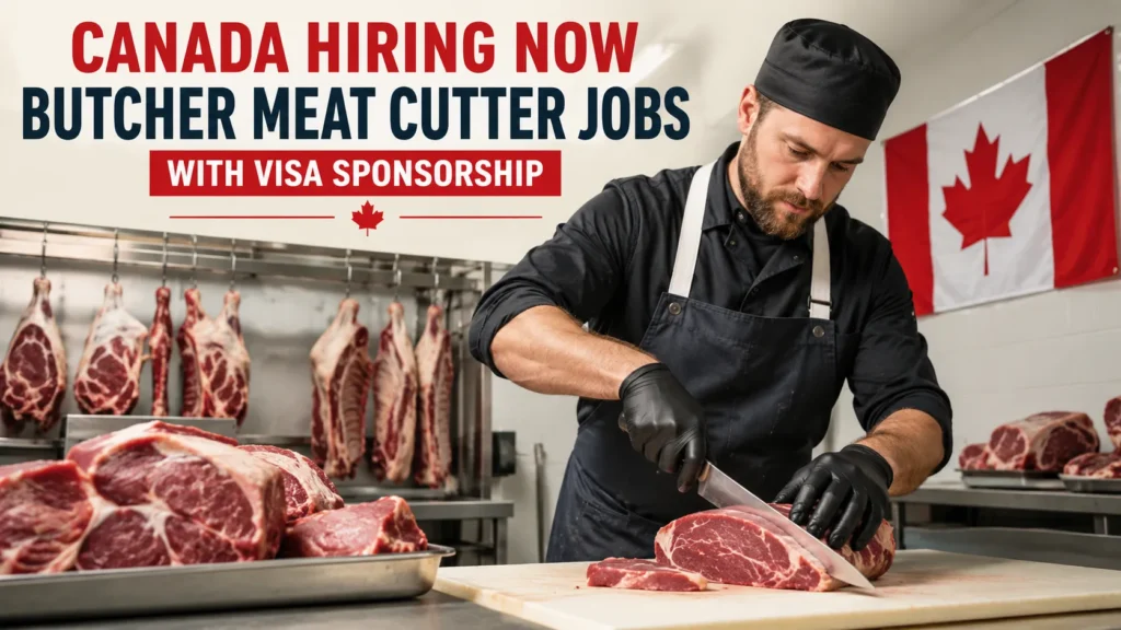 Canada Hiring Now Butcher Meat Cutter Jobs with Visa Sponsorship
