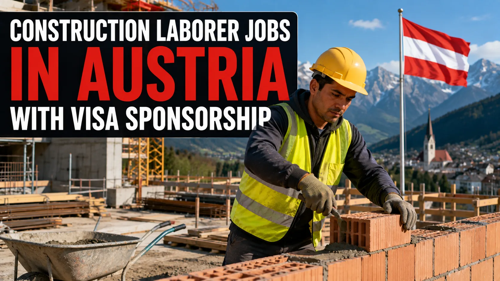 Construction Laborer Jobs in Austria with Visa Sponsorship