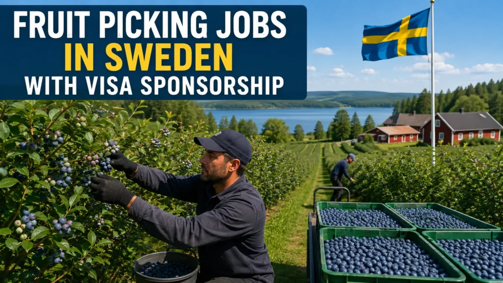 Fruit Picking Jobs in Sweden with Visa Sponsorship 2026