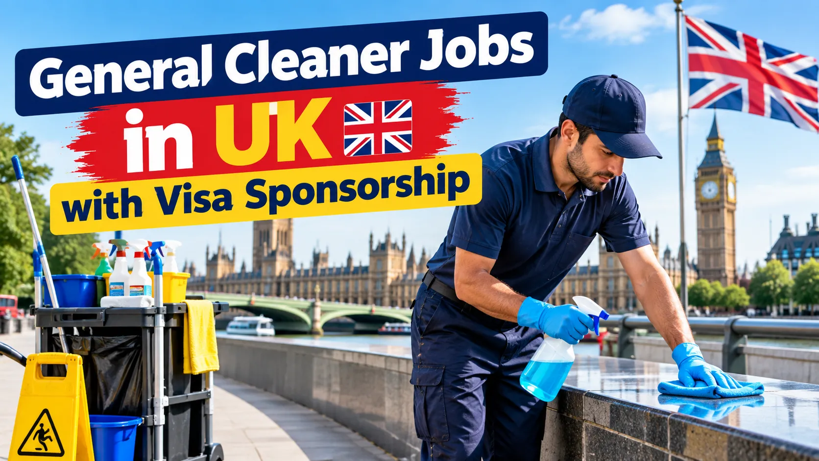 General Cleaner Jobs in UK with Visa Sponsorship