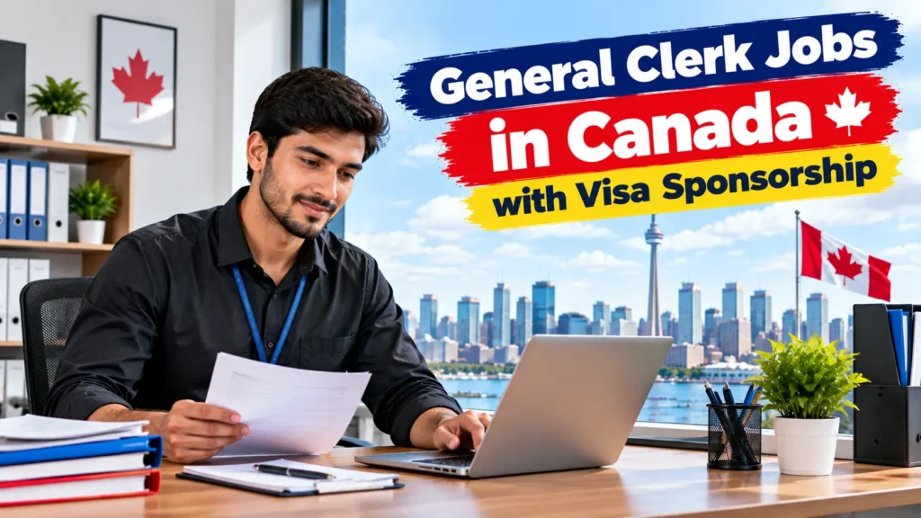 General Clerk Jobs in Canada with Visa Sponsorship