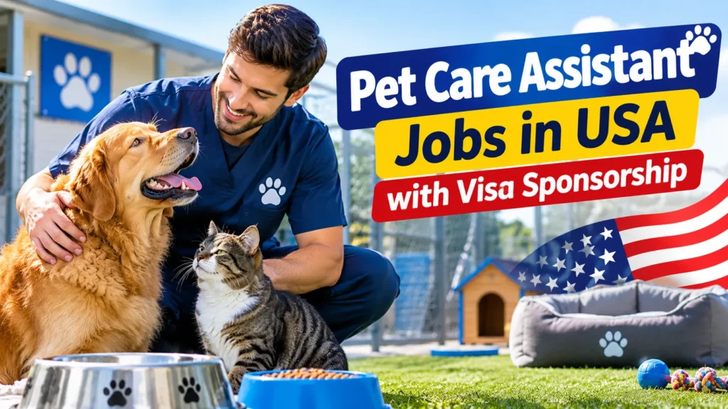 Pet Care Assistant Jobs in USA with Visa Sponsorship