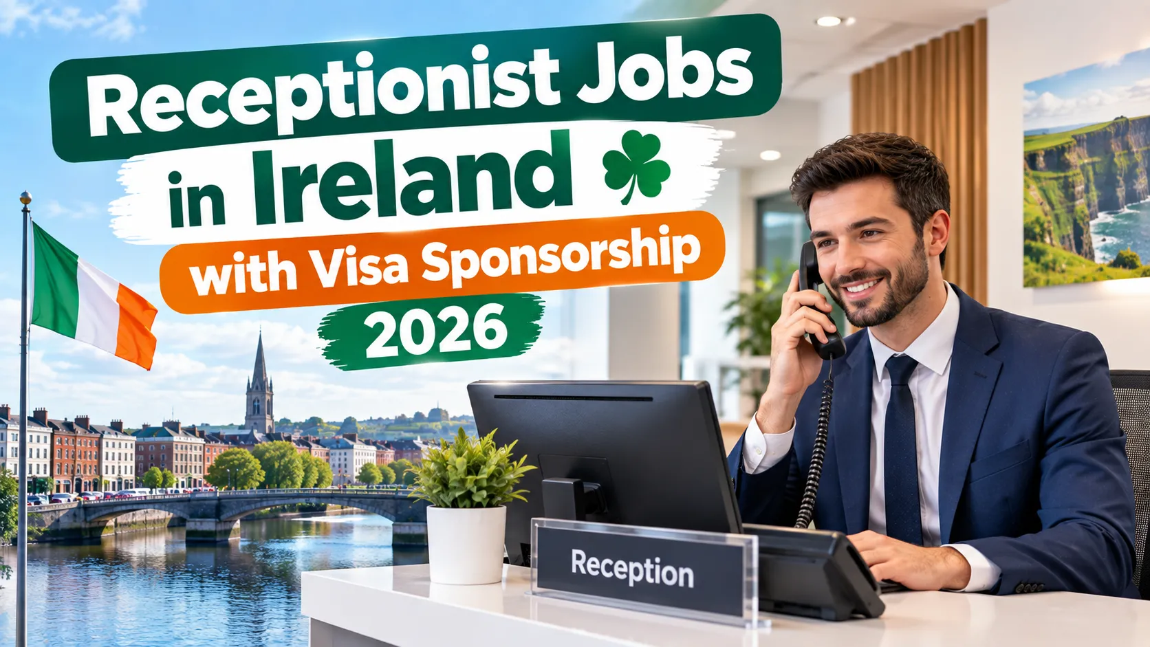 Receptionist Jobs in Ireland with Visa Sponsorship 2026