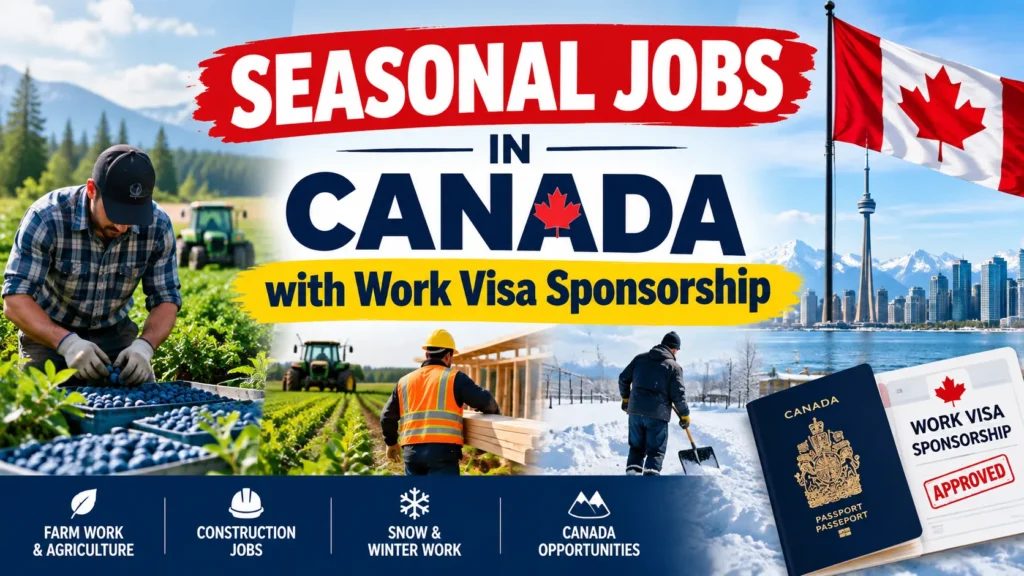 Seasonal Jobs in Canada with Work Visa Sponsorship