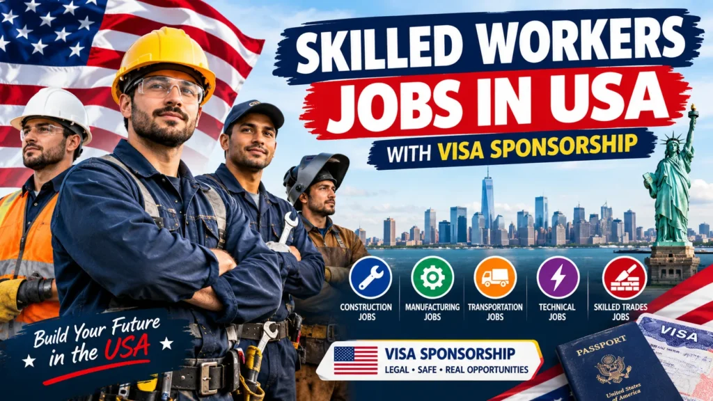 Skilled Workers Jobs in USA with Visa Sponsorship.