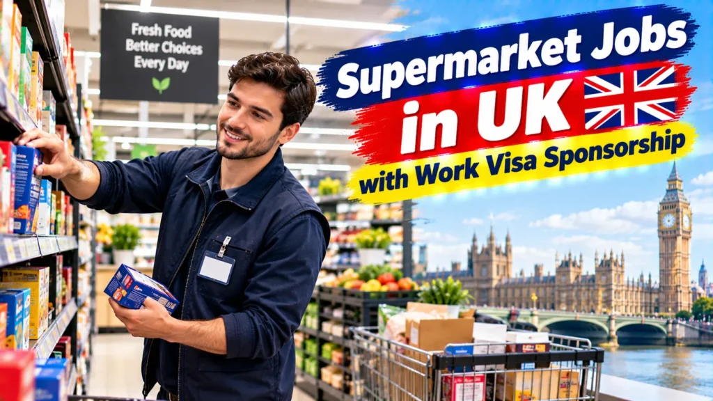 Supermarket Jobs in UK with Work Visa Sponsorship