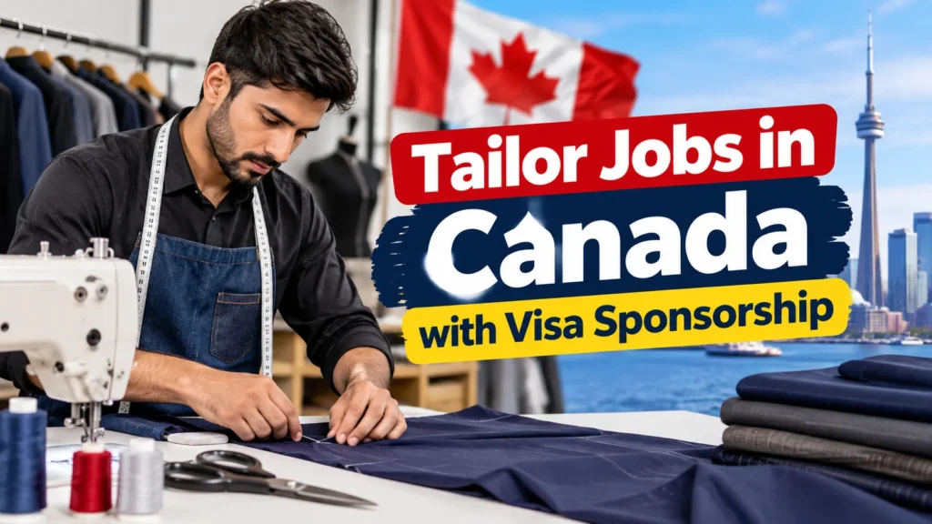 Tailor Jobs in Canada with Visa Sponsorship